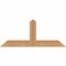 Ekena Millwork Portland Timber Gable Bracket, Western Red Cedar, 36"W x 15"H x 1 1/2"D x 3 1/2"F, 10/12 Pitch GBW036X15X0204POR00SWR - alternate 1